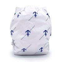Blue Anchors Pocket Cloth Diaper - "Ancora" Print with Insert