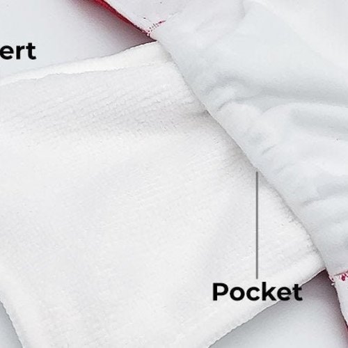 Blue Pocket Cloth Diaper - "Adrift" Solid Blue Color with Insert