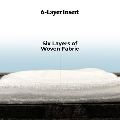 6-Layer Cloth Diaper Inserts (6 pack)