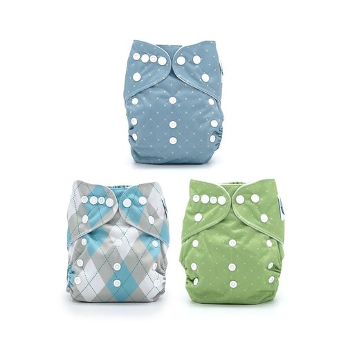 Park Avenue Collection, 3 pocket cloth diapers with 3-layer diaper inserts
